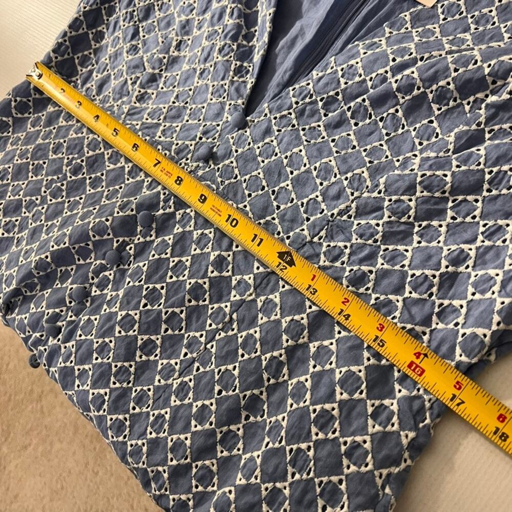 Bardot Krysti Mini Dress Blue White Short Sleeve Size Us 12 NEW - Picture 5 of 13